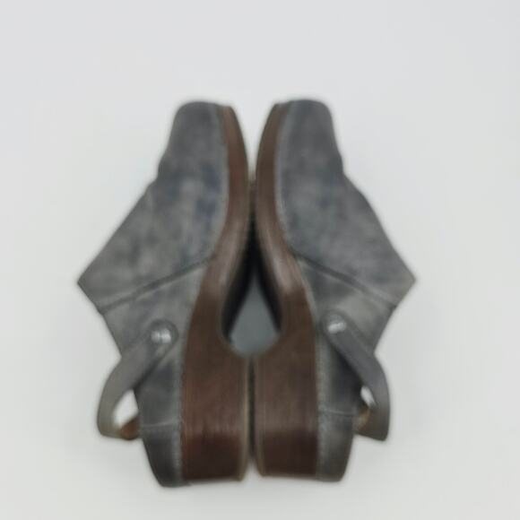 Dansko Clogs Mules Shoe Ingrid Shoes Gray Oiled Leather Boho Lagenlook 40 US 10 - Picture 6 of 10